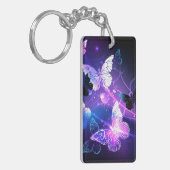 Porte-clés Arrière - plan avec papillons de nuit (Devant gauche)