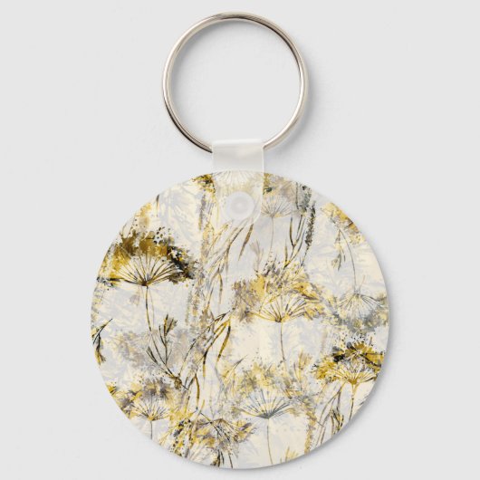 Porte-clés arrière - plan d'aquarelle Abstraite : dandelion, (Recto)