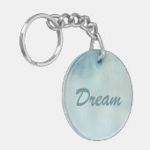 Porte-clés arrière - plan d'aquarelle dans bleu et jaune en (Devant gauche)