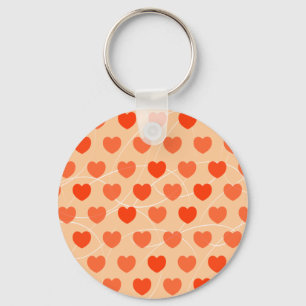 Porte-clés Arrière - plan de coeur, porte - clé