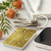 Porte-clés Arrière - plan métal or (Devant droit)