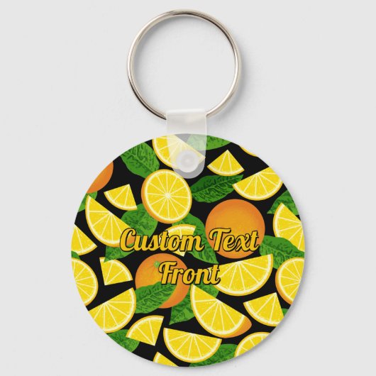 Porte-clés Arrière - plan orange (Recto)