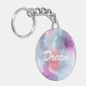 Porte-clés Arrière - plan peint à la main 10 d'aquarelle (Devant gauche)