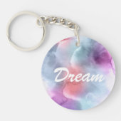 Porte-clés Arrière - plan peint à la main 10 d'aquarelle (Devant)