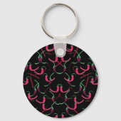 Porte-clés Arrière - plan personnalisé Hot Peppers (Verso)