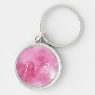 Porte-clés arrière - plan rose d'aquarelle pour le votre