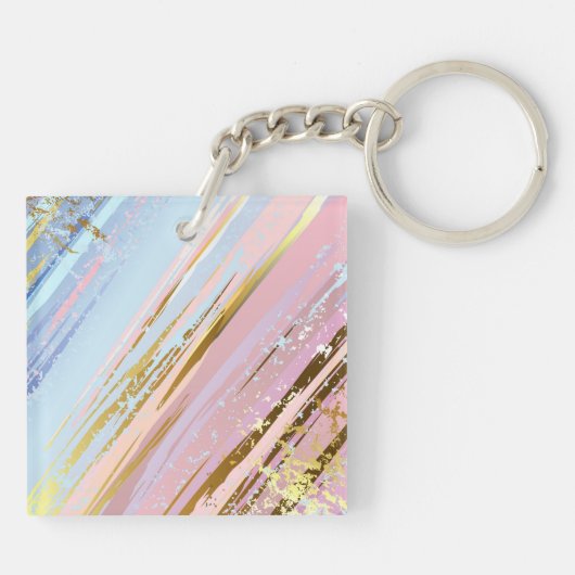 Porte-clés Arrière - plan rose texturé (Dos)