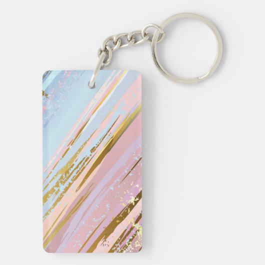 Porte-clés Arrière - plan rose texturé (Dos)