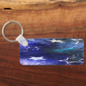 Porte-clés Arrière - plan spatial avec étoiles (Verso)