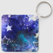 Porte-clés Arrière - plan spatial avec étoiles (Dos)