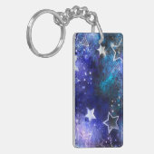 Porte-clés Arrière - plan spatial avec étoiles (Devant gauche)