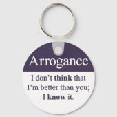 Porte-clés Arrogance (Recto)