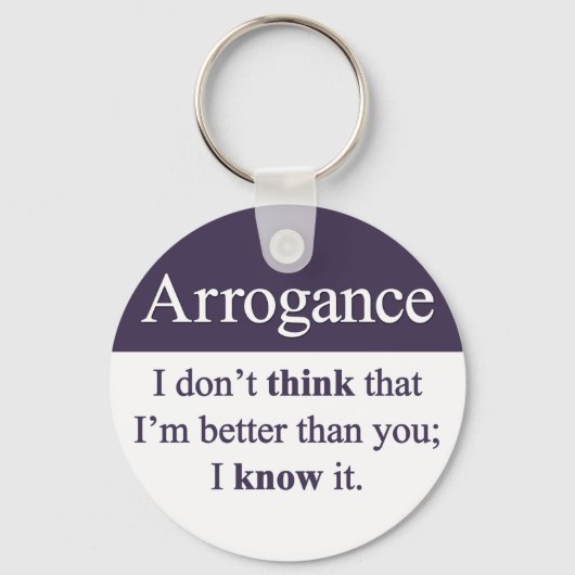 Porte-clés Arrogance (Recto)