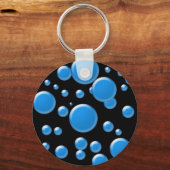 Porte-clés arrondi en noir (Recto)