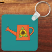 Porte-clés Arrosage orange avec tournesol (Verso)