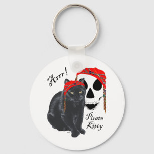 Porte-clés Arrrr! Chat Noir Pirate Kitty