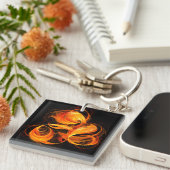 Porte-clés Art Abstrait Fireball (Devant Droit)