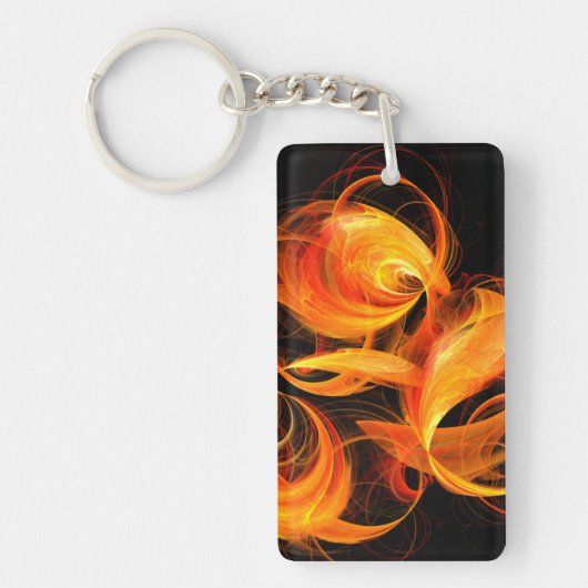 Porte-clés Art Abstrait Fireball (Devant)