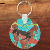 Porte-clés Art aquarelle Panther (Recto)