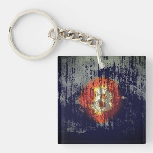 Porte-clés Art Bitcoin résilient (Devant)