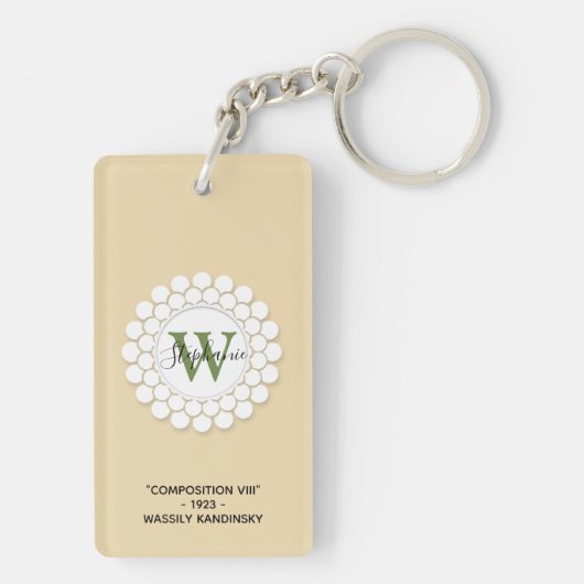 Porte-clés Art célèbre | Composition VIII | Kandinsky (Dos)