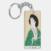 Porte-clés Art classique japonais oriental frais de dame de (Devant gauche)