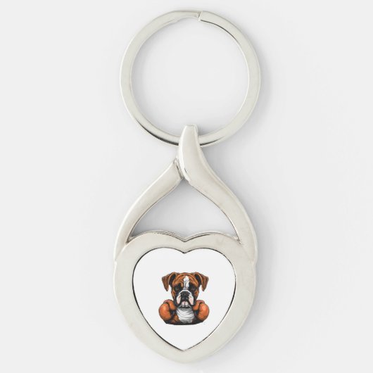 Porte-clés Art concepteur de BoxerLoveK9 (Devant)