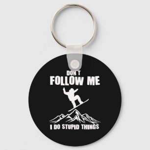 Porte-clés Art cool Snowboard Pour Hommes Femmes Snowboard Sn