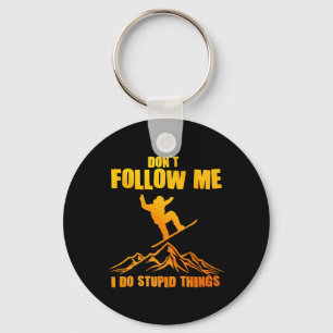 Porte-clés Art cool Snowboard Pour Hommes Femmes Snowboard Sn