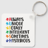 Porte-clés Art d'acceptation de la Neurodiversité toujours un (Dos)