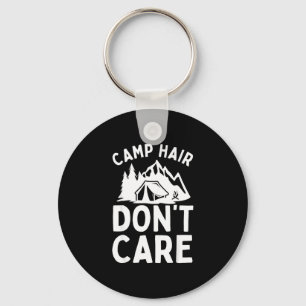 Porte-clés Art de camping drôle pour hommes femmes camp cheve