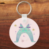 Porte-clés art de chat arc-en-ciel (Recto)