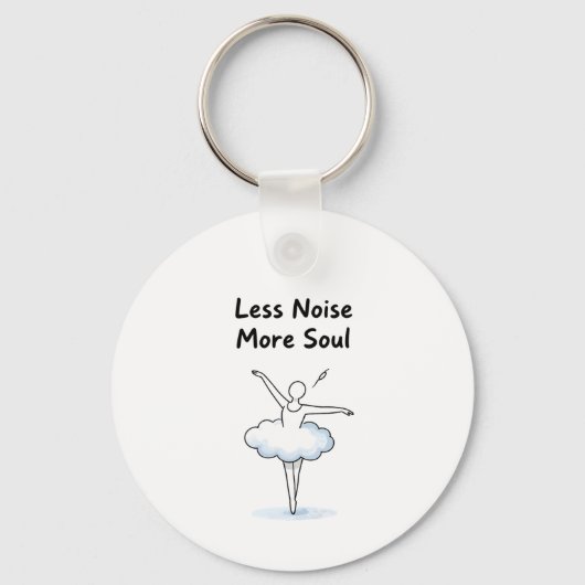Porte-clés Art de citation d'âme de danseuse de ballet minima (Recto)
