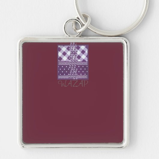 Porte-clés Art de conception de texte d'inspiration intellige (Devant)