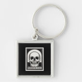Porte-clés Art de crâne Memento Mori (Devant)