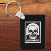Porte-clés Art de crâne Memento Mori (Recto)