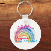 Porte-clés Art de Debi, aimant arc-en-ciel (Recto)