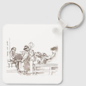 Porte-clés art de groupe de jazz (Dos)