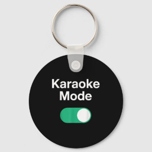 Porte-clés Art de karaoke drôle pour hommes femmes chanteur d