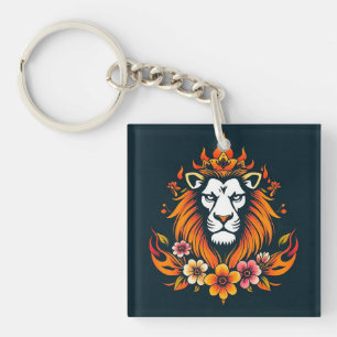 Porte-clés Art de lion moderne