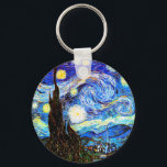 Porte-clés Art de nuit Van Gogh Starry<br><div class="desc">Starry Night,  art de Vincent van Gogh.</div>