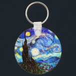 Porte-clés Art de nuit Van Gogh Starry<br><div class="desc">Starry Night,  art de Vincent van Gogh.</div>