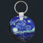 Porte-clés Art de nuit vVan Gogh Starry<br><div class="desc">Van Gogh Starry Night Fine Art Don Starry Night, Vincent van Gogh. Vincent Willem van Gogh (30 mars 1853 - 29 juillet 1890) était un artiste postimpressionniste néerlandais. Certaines de ses peintures sont maintenant parmi les oeuvres d'art les plus connues, les plus populaires et les plus chers du monde. Vintage...</div>