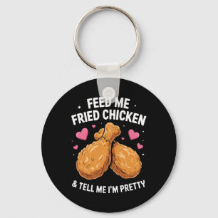 Porte-clés Art de poulet frit pour hommes femmes enfants nour