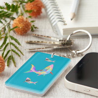 Porte-clés Art de requin océanique