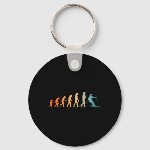 Porte-clés Art de ski cool pour hommes femmes thème ski skieu