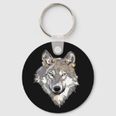 Porte-clés Art de tête de loup (Recto)