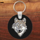 Porte-clés Art de tête de loup (Recto)