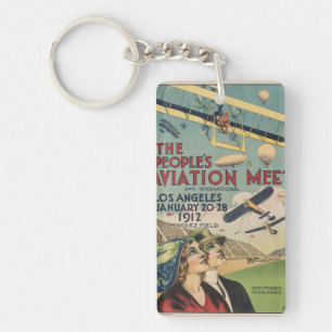 Porte-clés Art de voyage Rétro 1912 Los Angeles Air Show