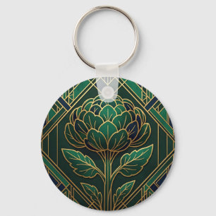 Porte-clés Art Déco Artichaut